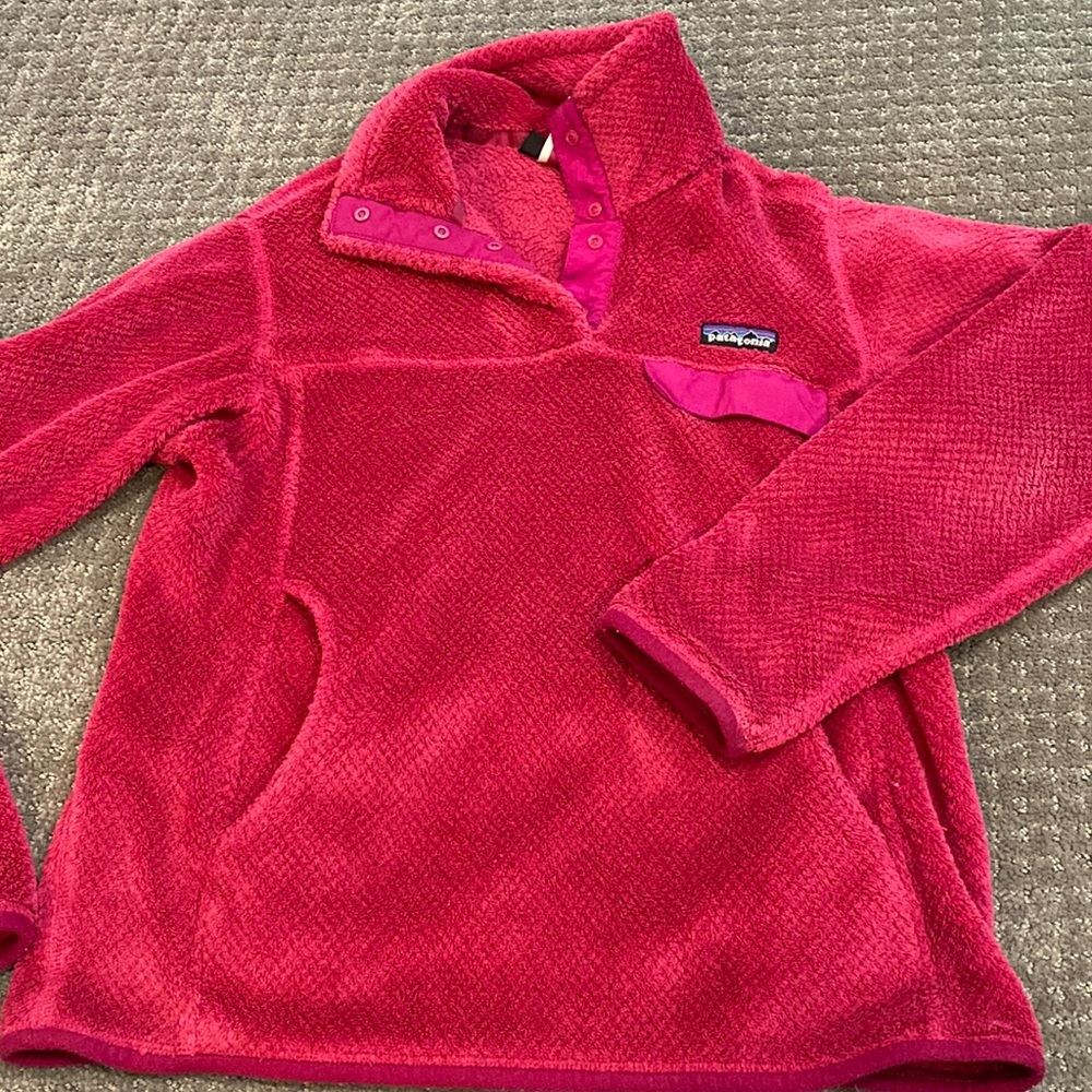 Patagonia Women's Fleece Pullover Jacket - Bright Pink